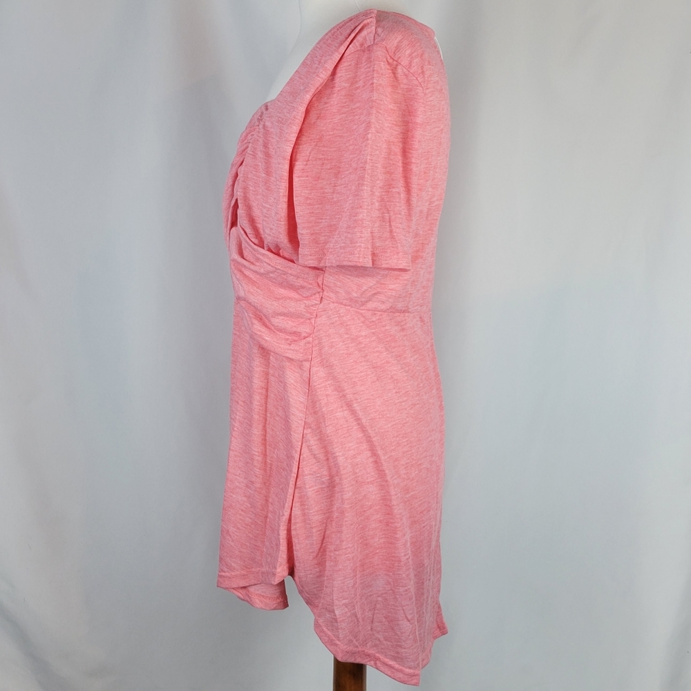 Rosegal Plus Size Ruched Sweetheart Tee - Picture 2 of 6